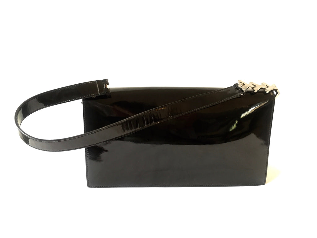 Saint Laurent/ YSL Patent Black Leather Shoulder Bag | Pre Loved | - Secret Stash