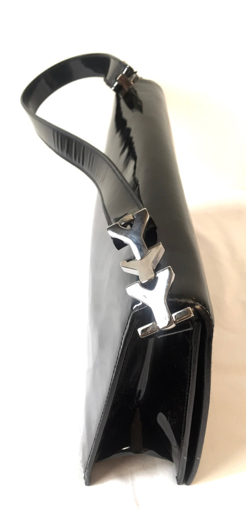 Saint Laurent/ YSL Patent Black Leather Shoulder Bag | Pre Loved | - Secret Stash
