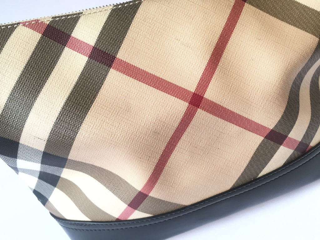 Burberry Check with Leather Trim Shoulder Bag | Gently Used | - Secret Stash
