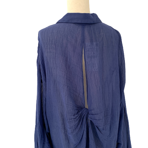 ZARA Blue Cotton Long Shirt | Brand New |