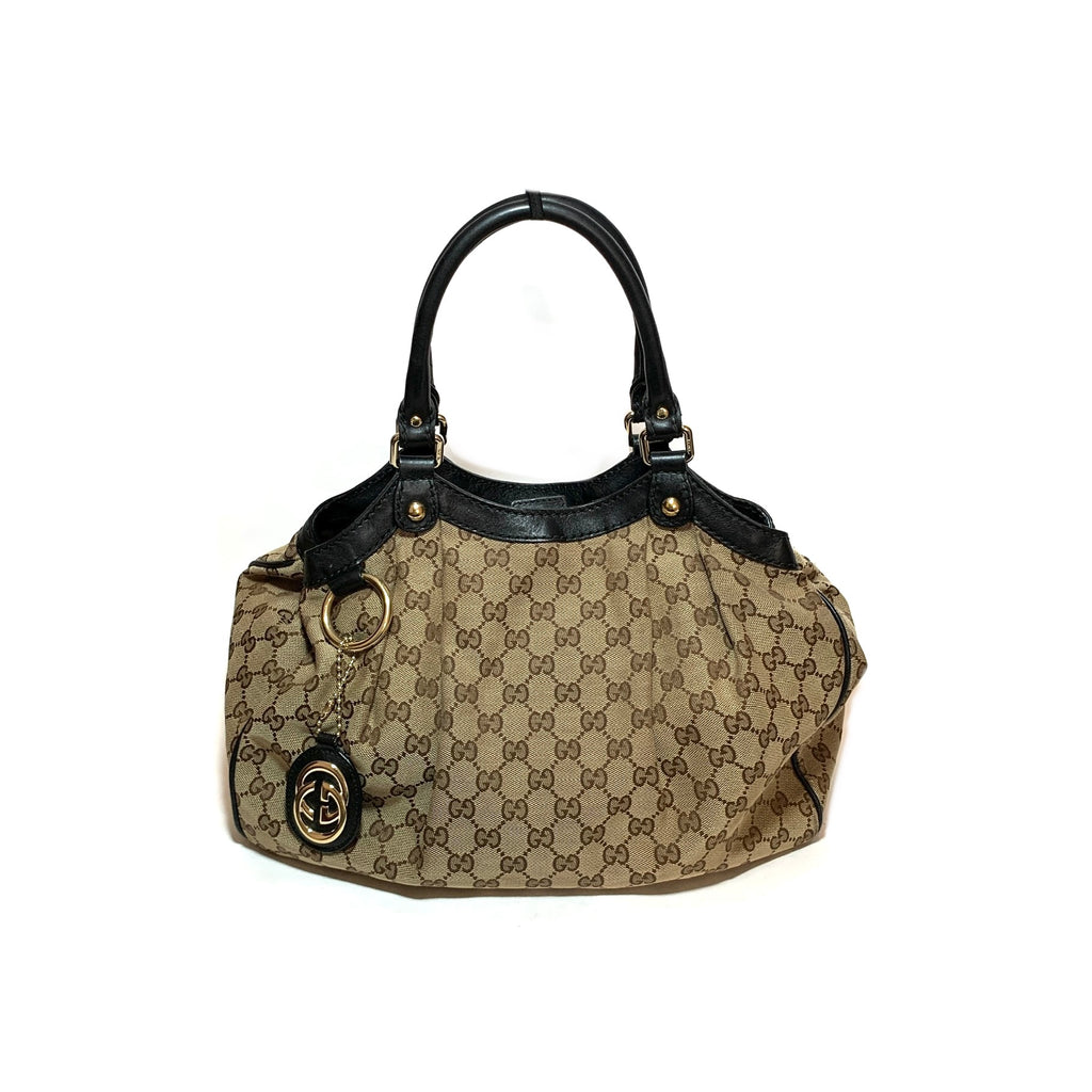 Gucci Signature Logo 'Sukey' Tote | Gently Used |