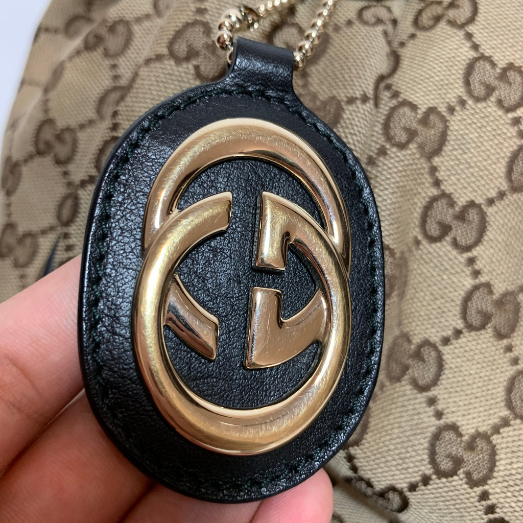 Gucci Signature Logo 'Sukey' Tote | Gently Used |