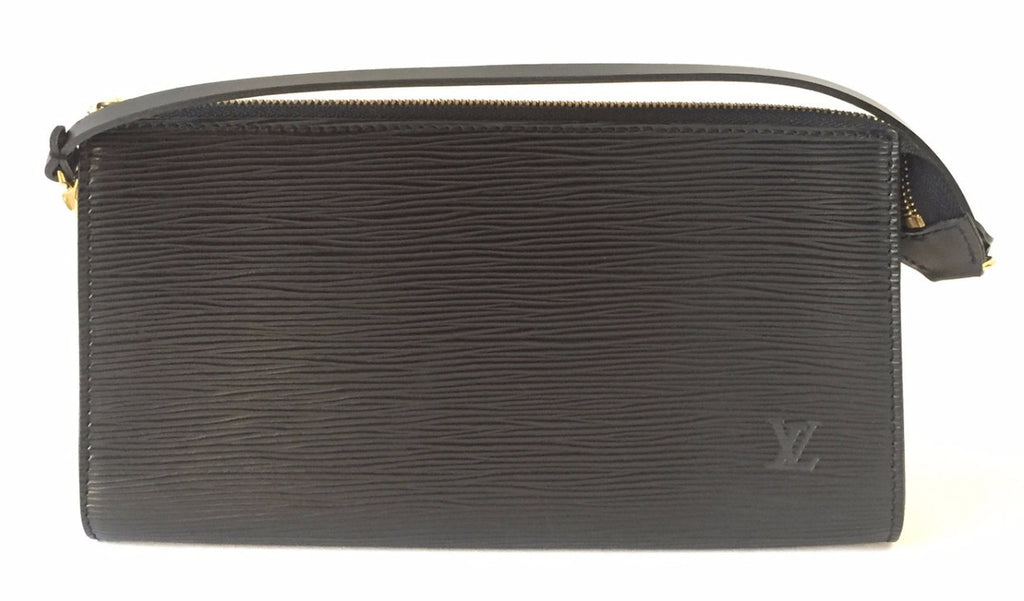 Louis Vuitton Black Epi Leather Pochette | Like New | - Secret Stash