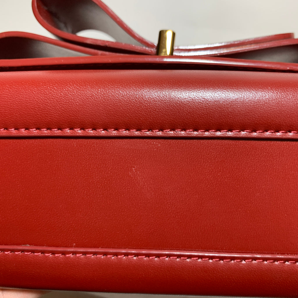 Charles & Keith Rust-Red Chain Small Satchel | Gently Used |