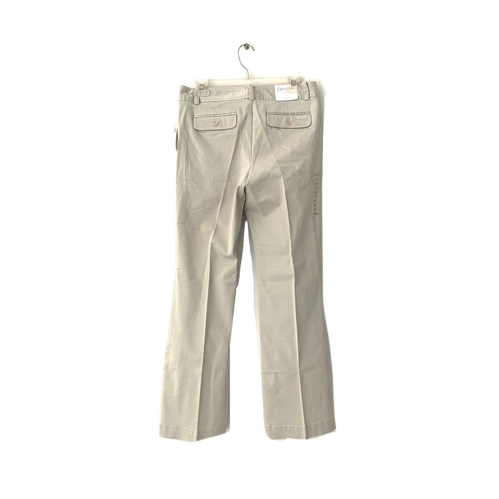 Calvin Klein Light Grey Cotton Pants | Brand New |