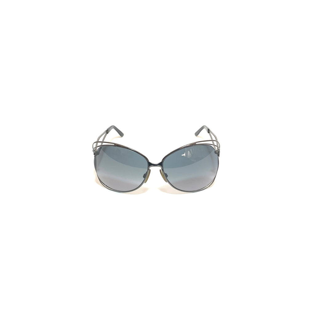 Roberto Cavalli 527S Grey Metal Butterfly Sunglasses | Pre Loved |