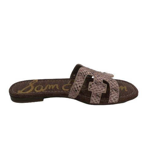 Sam Edelman Snakeprint 'Bay' Leather Slides | Like New |