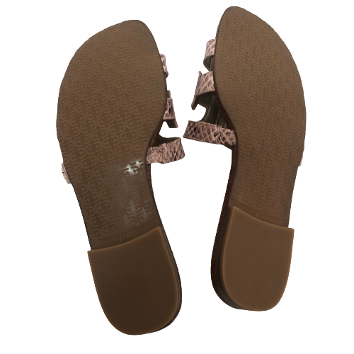 Sam Edelman Snakeprint 'Bay' Leather Slides | Like New |