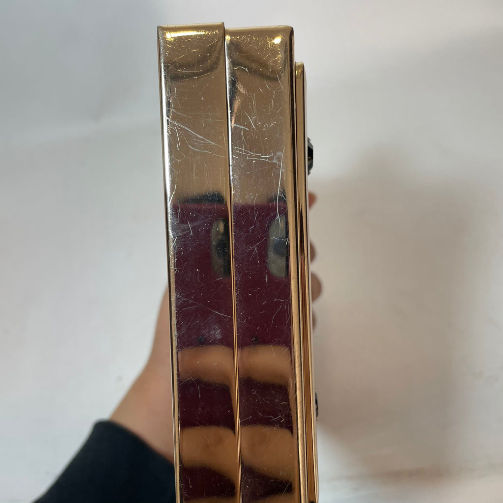 ALDO Gold Rhinestones Box Clutch | Pre Loved |