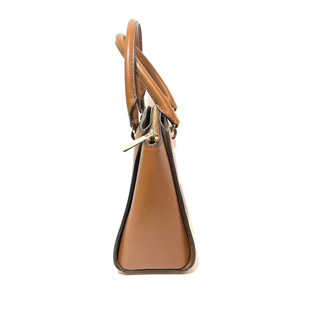 Michael Kors Tan Leather 'Ellis' Gold Studded Tote | Like New |