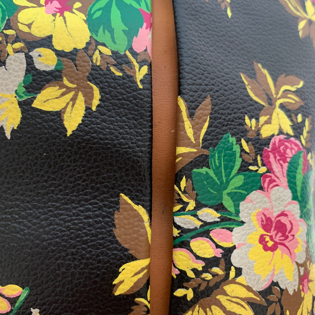 Kenzo Printed Leather Floral Bucket Bag | Pre Loved |