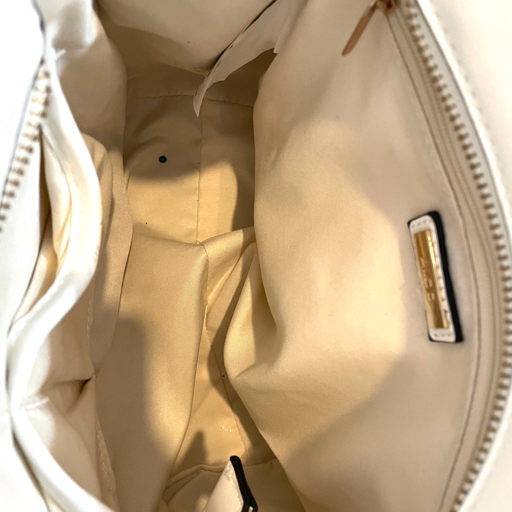 ALDO White & Gold Tote Bag | Gently Used |
