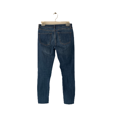 ZARA Blue Denim Distressed Jeans | Pre Loved |