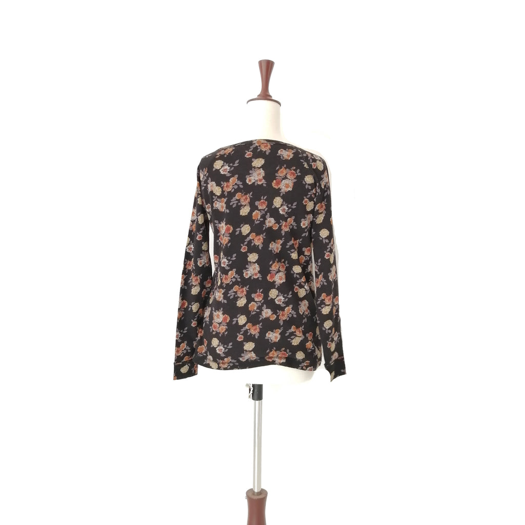 Forever 21 Floral Printed Long-sleeved Knit Top | Gently Used |