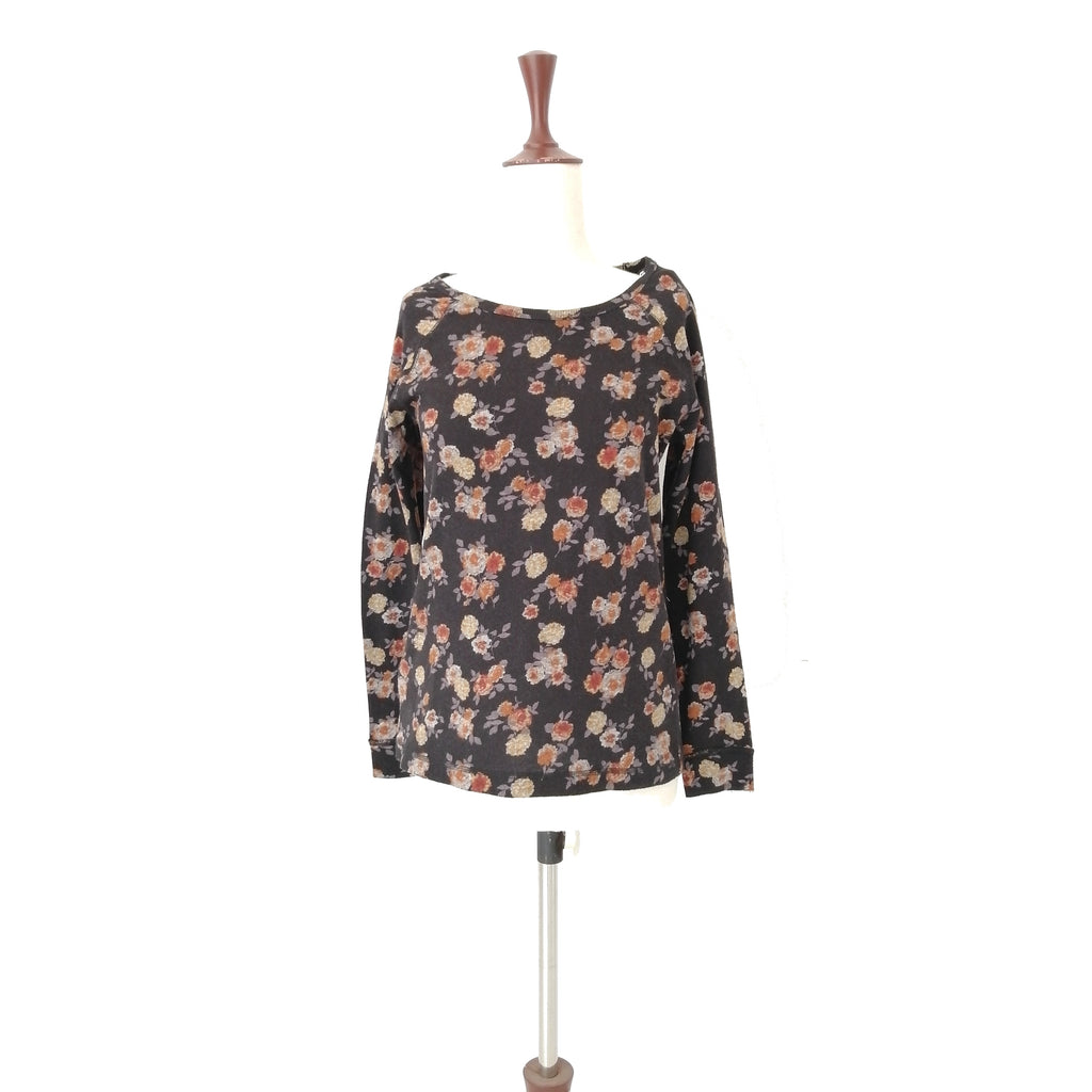 Forever 21 Floral Printed Long-sleeved Knit Top | Gently Used |
