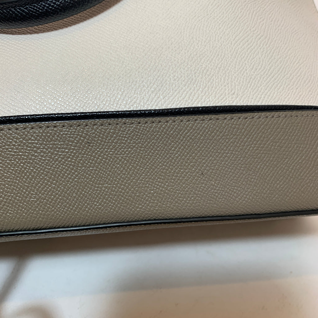 Coach Tri-colour Cream Leather Dome Satchel | Pre Loved |