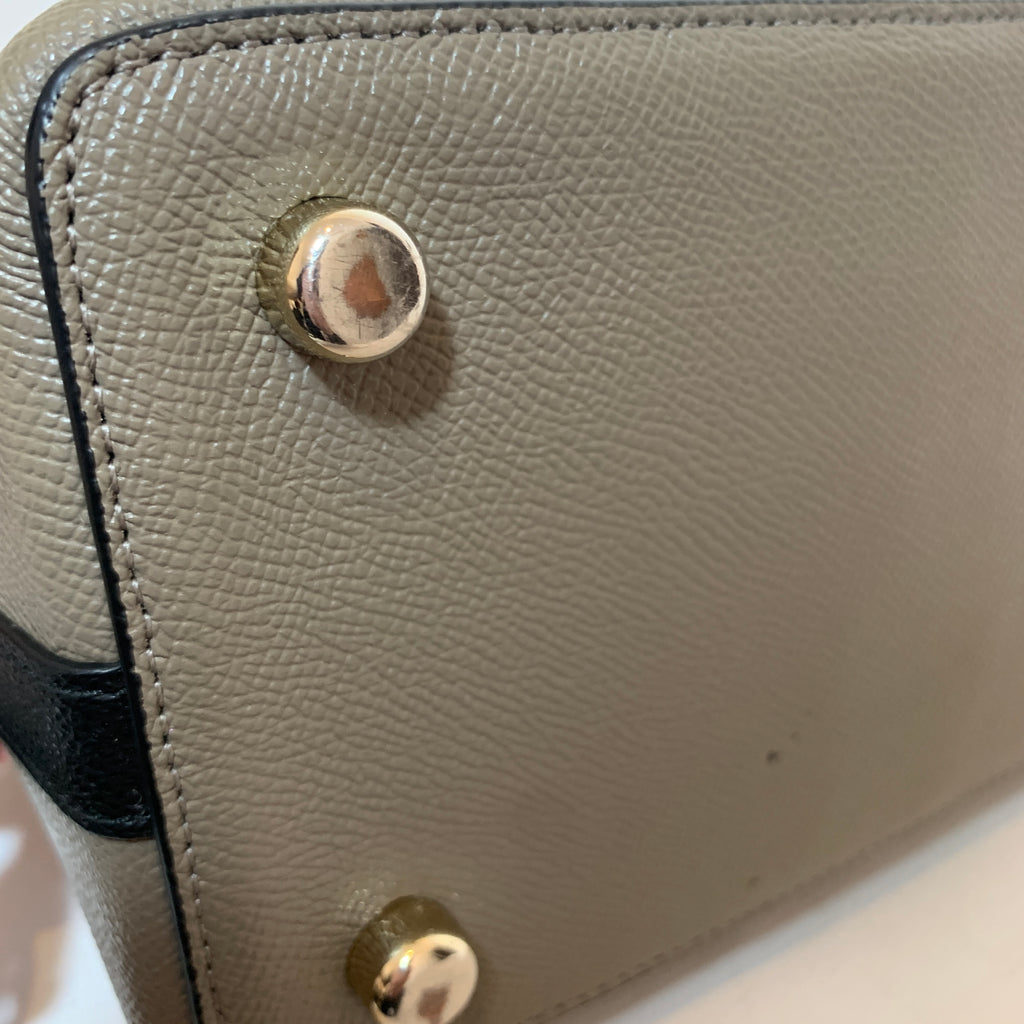 Coach Tri-colour Cream Leather Dome Satchel | Pre Loved |
