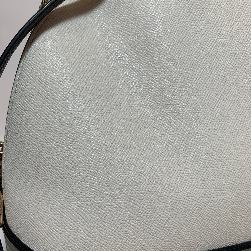 Coach Tri-colour Cream Leather Dome Satchel | Pre Loved |