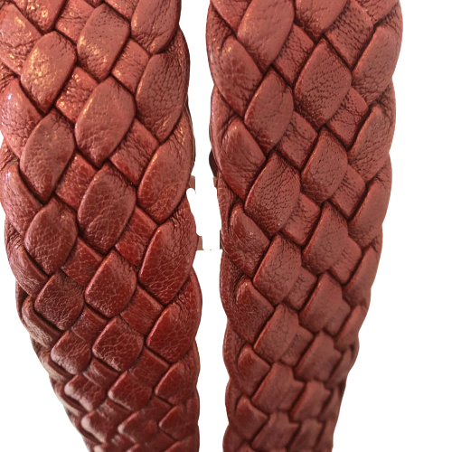 Jafferjees Maroon Leather Hobo Shoulder Bag | Pre Loved |