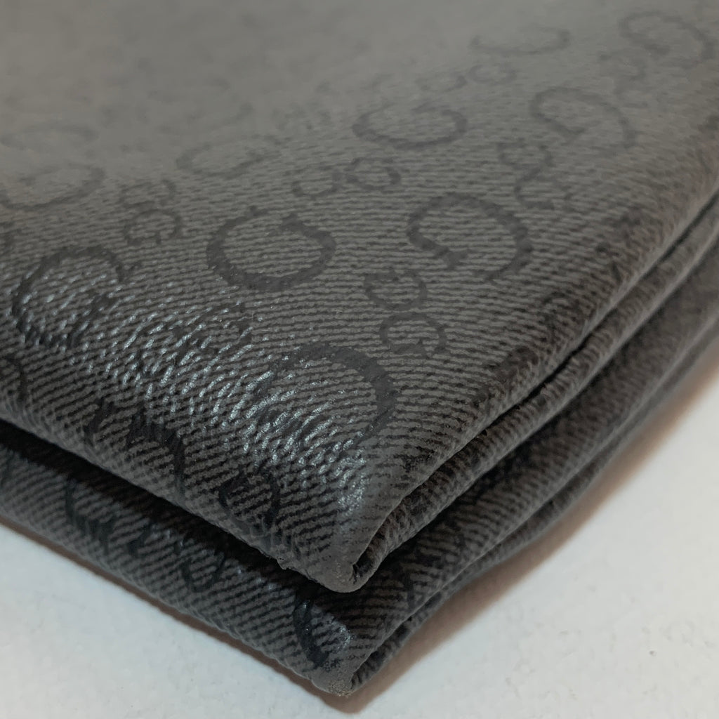 Guess Grey & Black Monogram Crossbody Bag | Gently Used |
