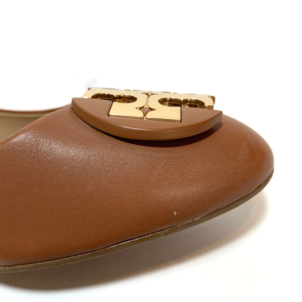 Tory Burch Tan Leather 'Luna' Wedges | Gently Used |