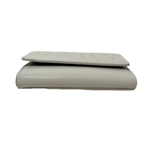 DKNY White Leather Wallet Flap Card Case | Brand New |