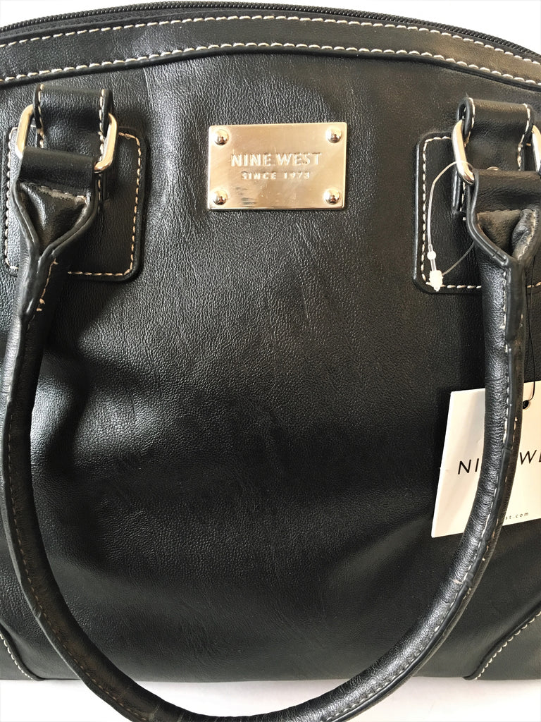 Nine West Black 'Serena' Leather Tote | Brand New |