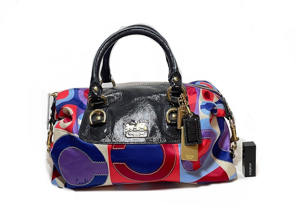 Coach Multi-Coloured Logo Printed Bag | Gently Used |