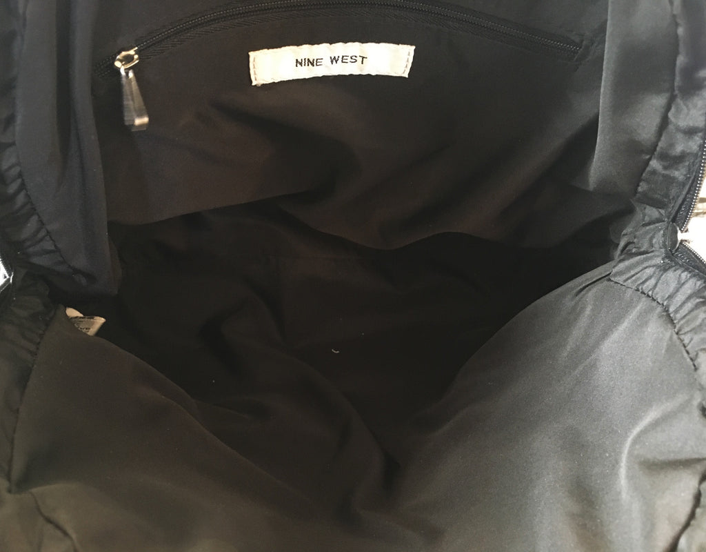 Nine West Black 'Serena' Leather Tote | Brand New |
