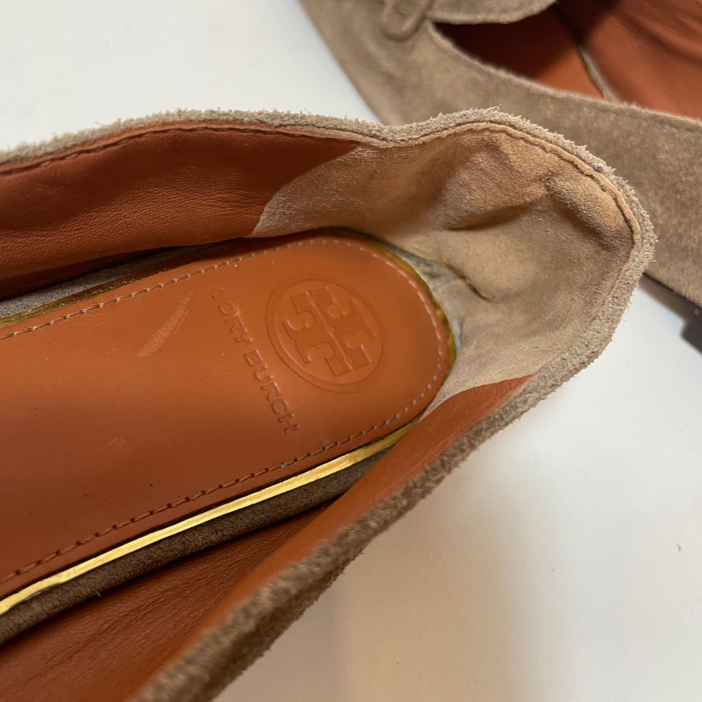 Tory Burch 'Miller' Suede River Rock Loafers | Pre Loved |