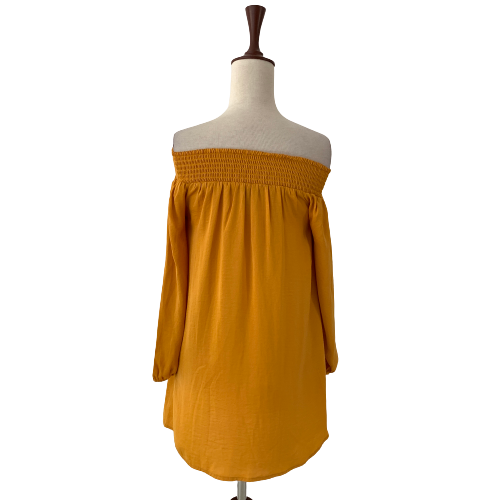 Forever 21 Mustard Off-shoulder Blouse | Gently Used |