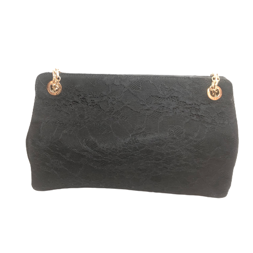 Charles & Keith Black Lace Shoulder Bag | Pre Loved |