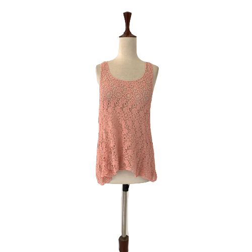 George Pink Lace Sleeveless Top | Gently Used |