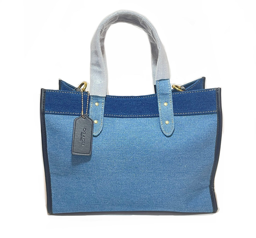Coach Denim Field Tote & Pouch | Brand New |