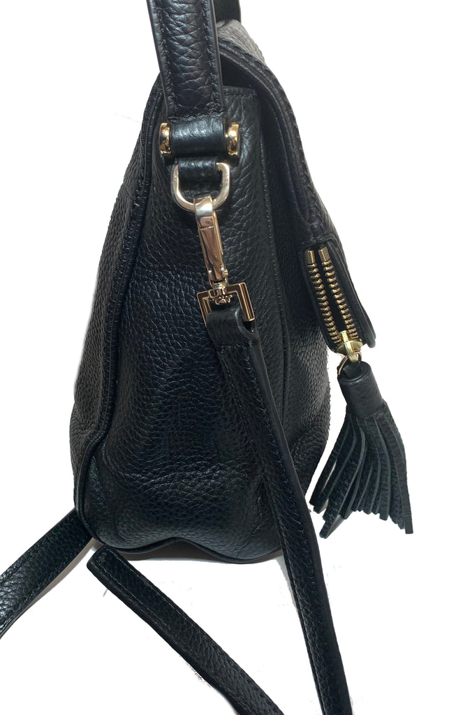 Kate Spade Black Pebbled Leather Jackson Satchel | Gently Used |
