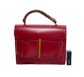 Charles & Keith Rust-Red Chain Small Satchel | Gently Used |