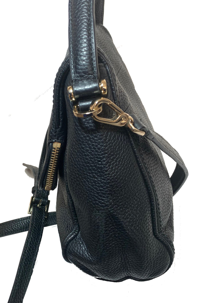 Kate Spade Black Pebbled Leather Jackson Satchel | Gently Used |