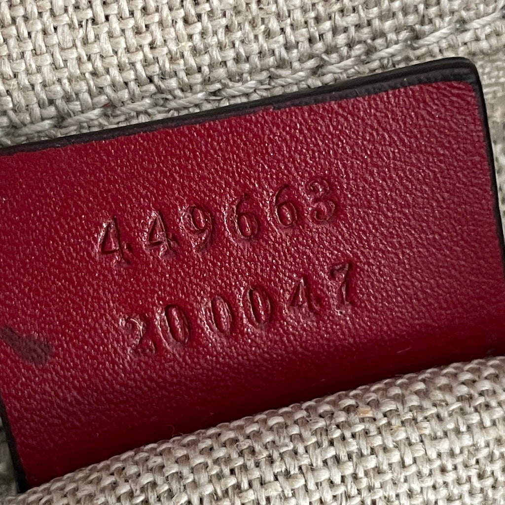 Gucci Red Microguccissma 'Alma' Leather Dome Satchel | Pre Loved |