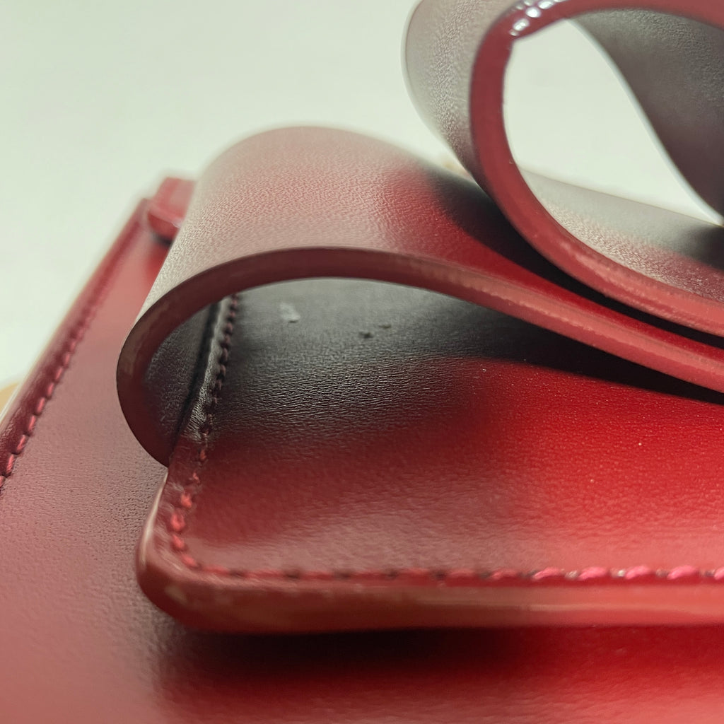 Charles & Keith Rust-Red Chain Small Satchel | Gently Used |