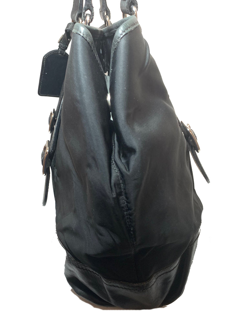 Prada Black Nylon Bag | Pre Loved |