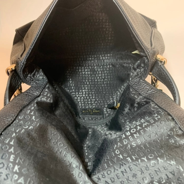 Kate Spade Black Pebbled Leather Jackson Satchel | Gently Used |