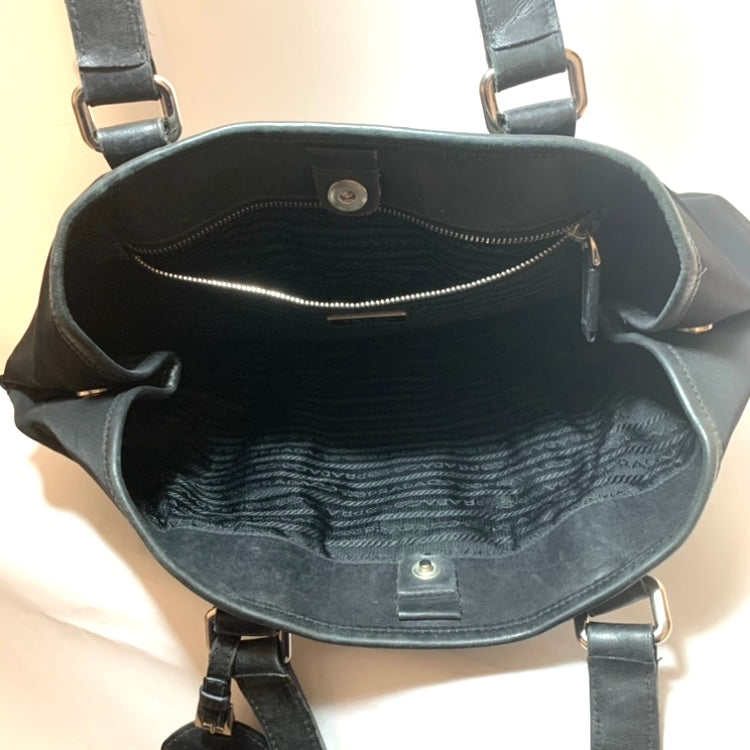 Prada Black Nylon Bag | Pre Loved |