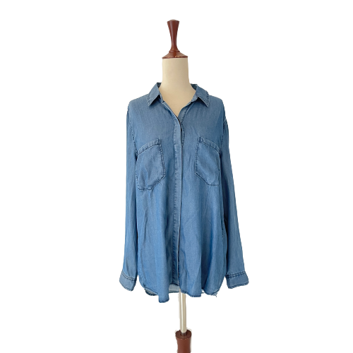 Forever 21 Blue Soft Denim Long Shirt | Brand New |