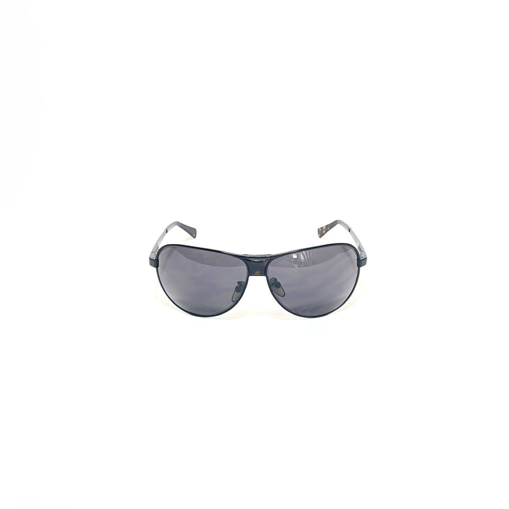 Givenchy SGV216 Black Metal Aviator Unisex Sunglasses | Like New |