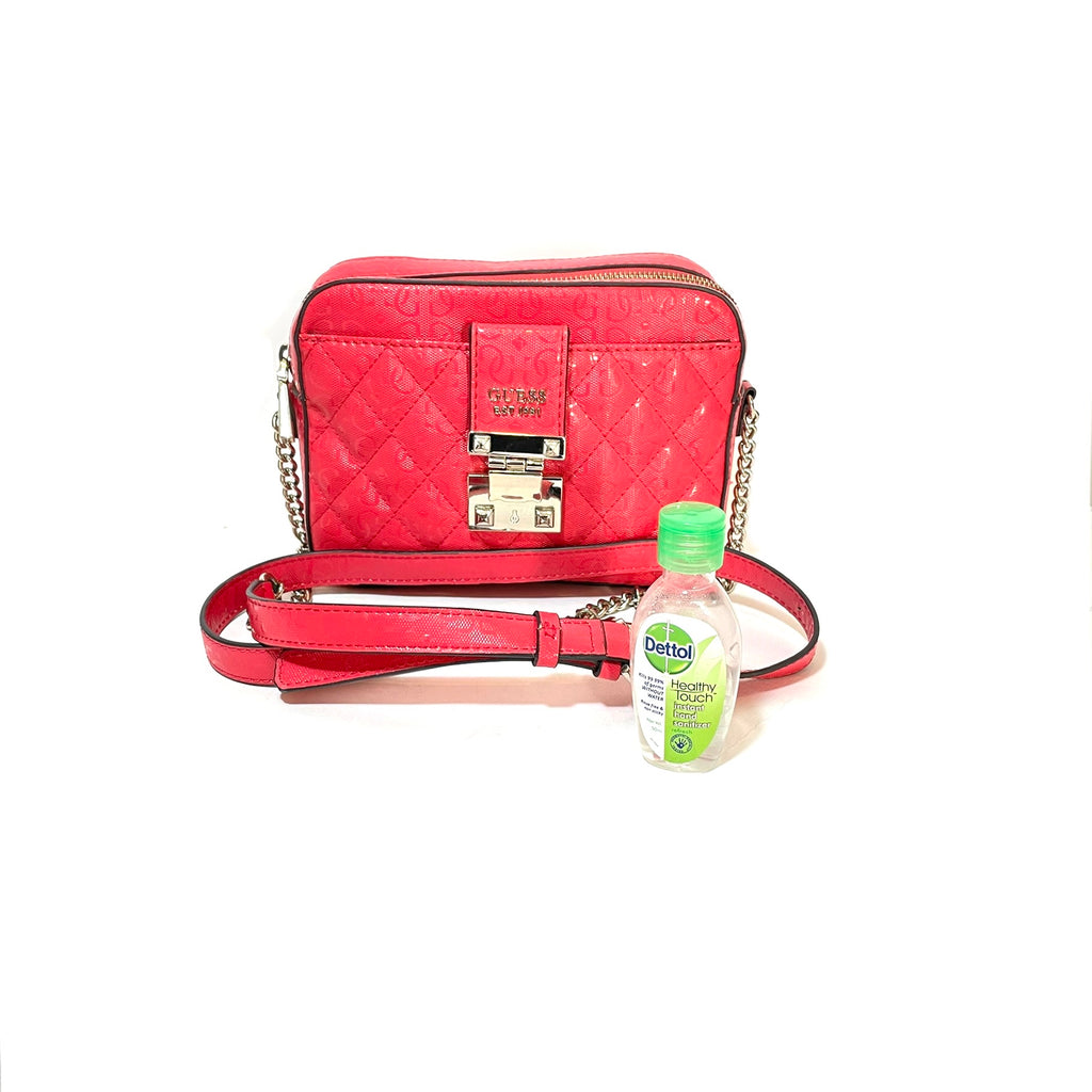 Guess Red Quilted Shoulder Bag | Gently Used |