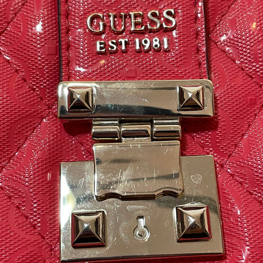 Guess Red Quilted Shoulder Bag | Gently Used |