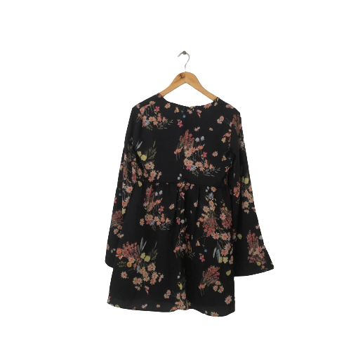 Mango Floral Long-sleeves Printed Dress | Gently Used |