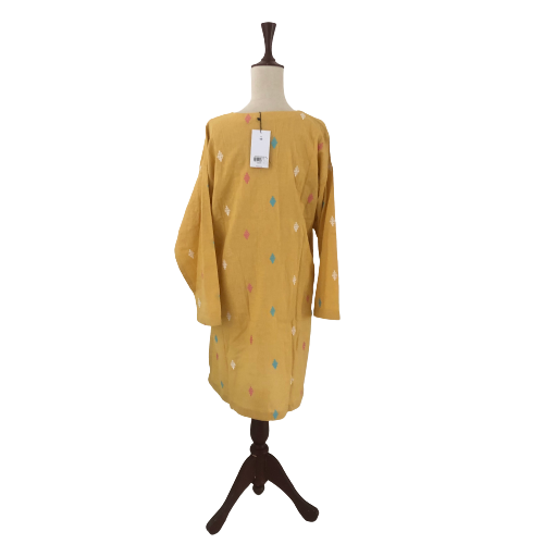 Khaadi Yellow Embroidered Kameez | Brand New |