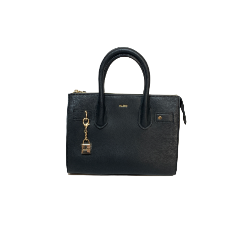 ALDO Black Hanging Lock Satchel | Like New |