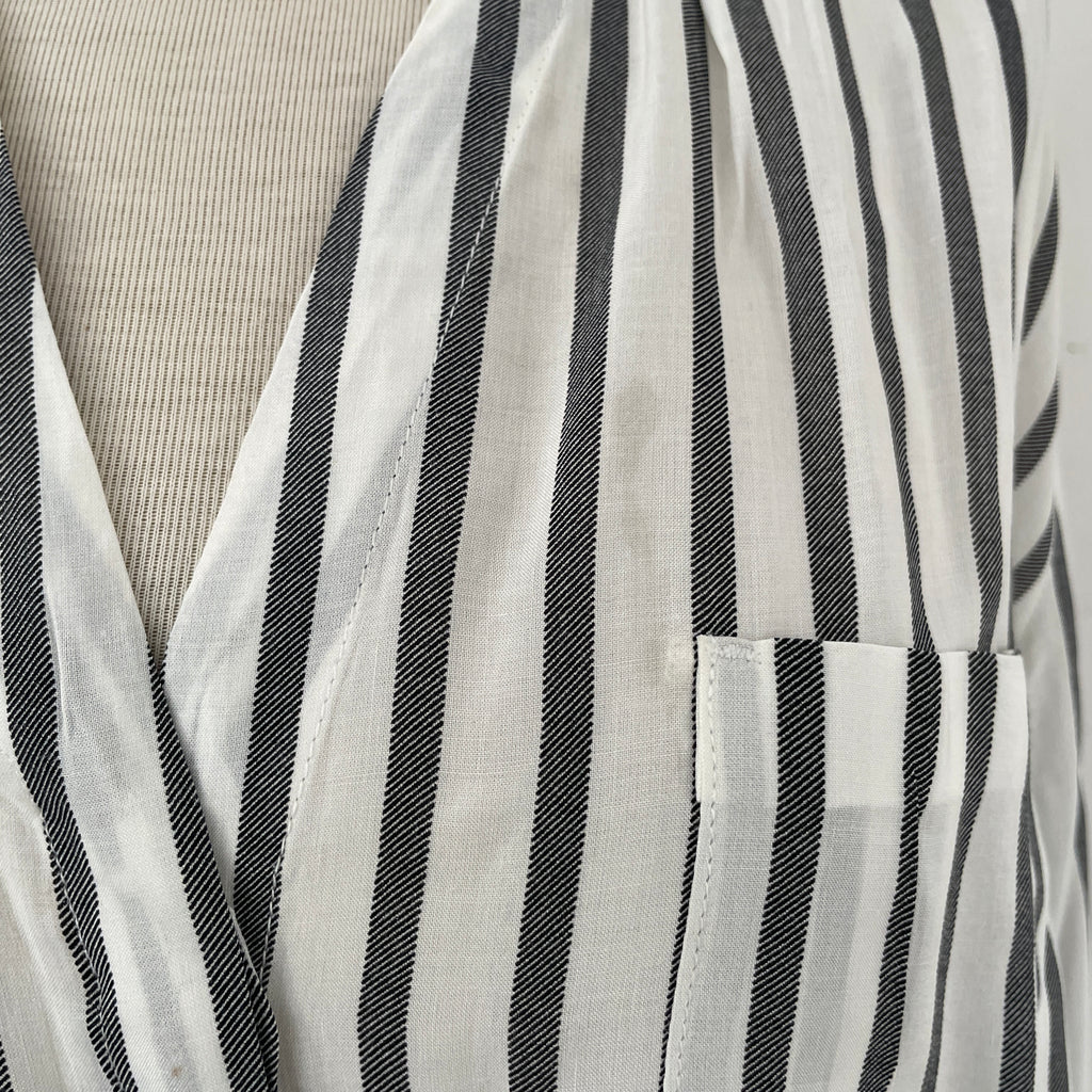 Mango Grey & White Striped Shirt | Pre Loved |